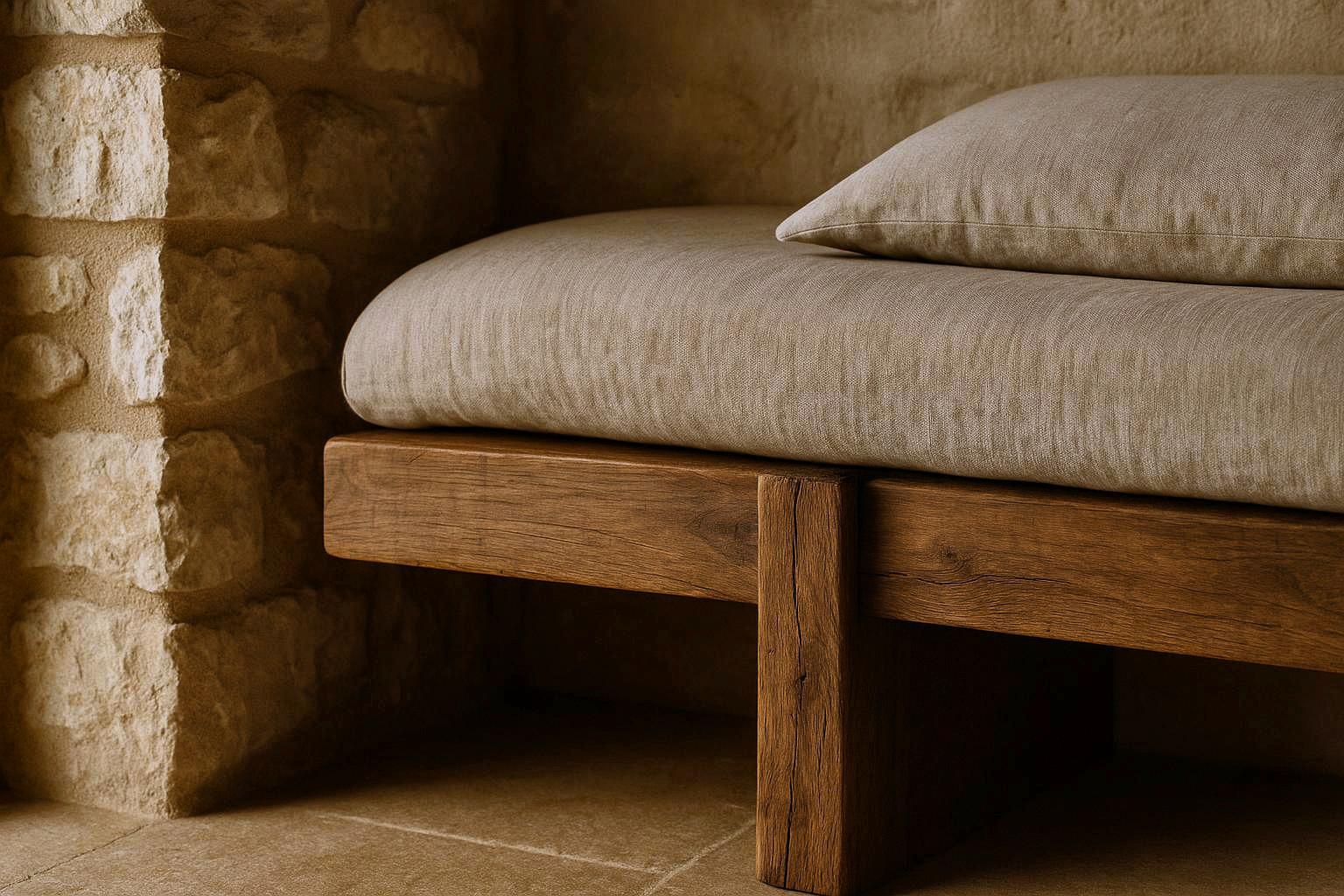 Natural materials and warm retreat details