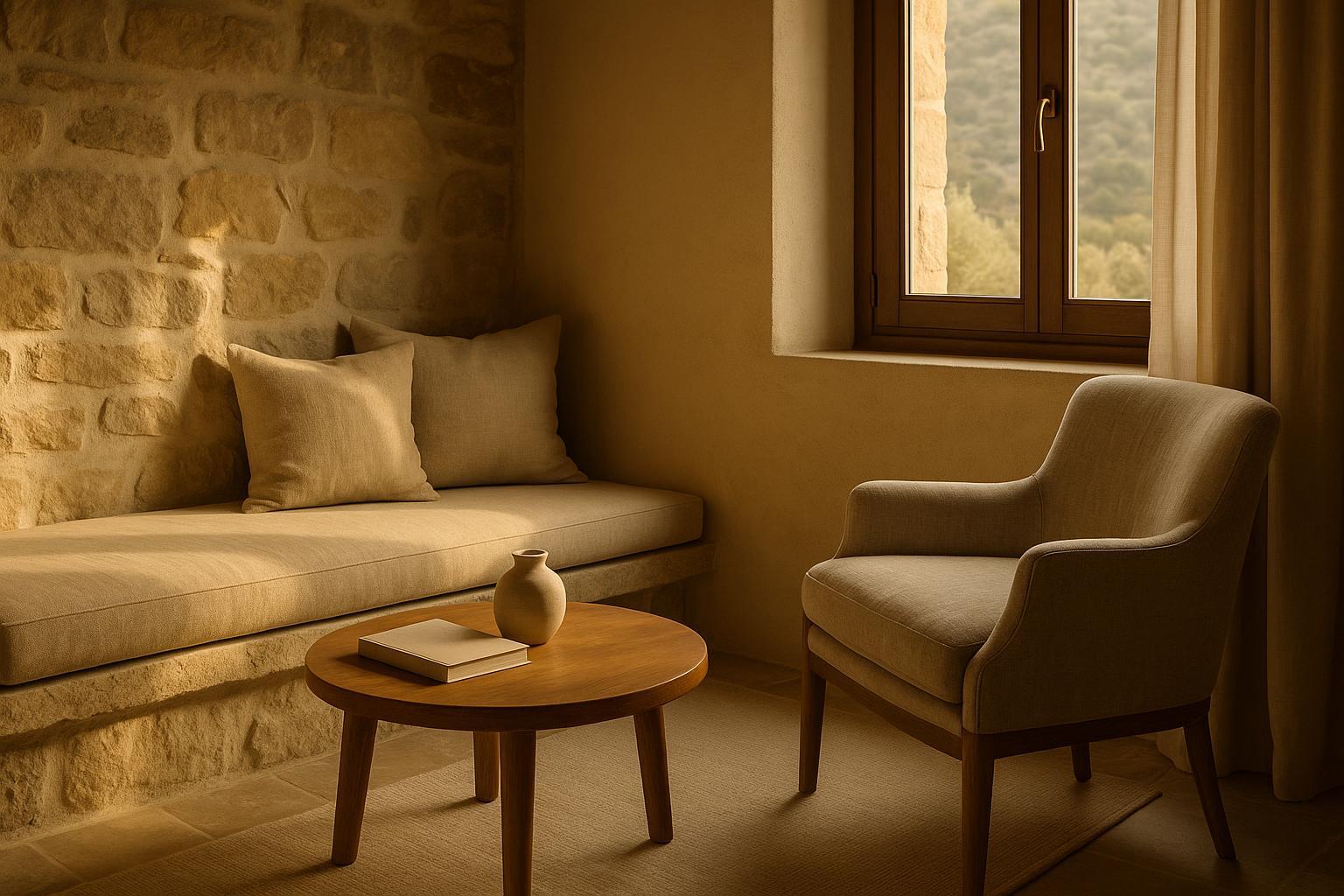 Olive Grove Suite outdoor sitting area